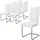 ML-Design Esszimmerstuhl Kunstleder Weiß 6er Set