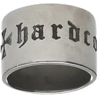 Fingerring WALZ HARDCORE CYCLES "geschwärzt, Edelstahl" Gr. 64, silber, Fingerringe, Herren, 64, Edelstahl