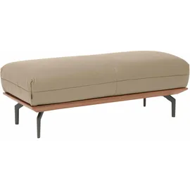 creation by rolf benz Polsterhocker »CR.420, Designhocker, Sitzhocker« in 2 Bezugsqualitäten, Holzrahmen in Eiche Natur oder Nussbaum beige