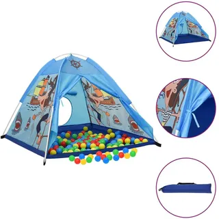 vidaXL Spielzelt für Kinder Blau 120x120x90 cm