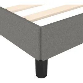vidaXL Bettgestell 100 x 200 cm Dunkelgrau