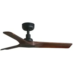 Faro HEYWOOD S Deckenventilator aus schwarzem/dunklem Holz