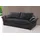 Jockenhöfer Schlafcouch Mikrofaser 2-Sitzer Schwarz