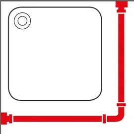 Sealskin Duschvorhangstange L-Form Aluminium chrom-matt