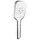 Marwell - Silver Quattro Handbrause - 3 Strahlarten Per Klick Wechselbar - Antikalknoppen - Selbstreinigungsfunktion