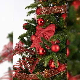 HOUSE OF SEASONS Baumdekoration bruchfest rot 100 Stück