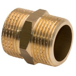 Messing Gewindefitting Sechskantnippel 1/8"
