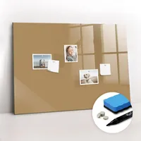 Tulup Magnettafel, Beige, Glas, 100x0.4x70 cm, Dekoration, Magnettafeln &