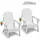 Vevor Adirondack-Stuhl Gartenstuhl 2er-Set klappbar 0 x 0 x 0 cm Weiß