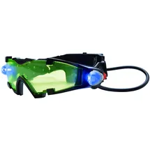 Lexibook Spy Mission, Spionage-Nachtsichtbrille, einziehbare LED-Leuchten, grün getöntes Glas, verstellbare Gummibänder, schwarz, RPSPY04
