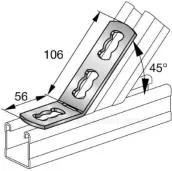 HILTI Winkel mit 3 Löchern, MQW-3/45