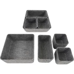 Korb-Set FELT - grau