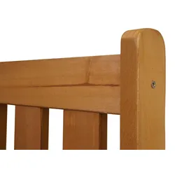 Mendler Gartenbank HWC-L68 mit Stauraum, Truhenbank Sitzbank Staufach Aufbewahrung, Outdoor Tanne Holz FSC® 114cm, braun