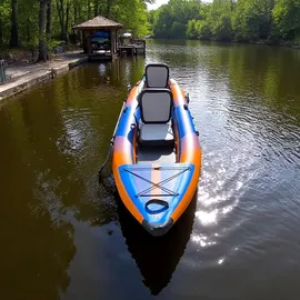 Brunelli 2 Personen Kajak aufblasbar Drop-Stitch Kanu Kayak Tour Paddelboot