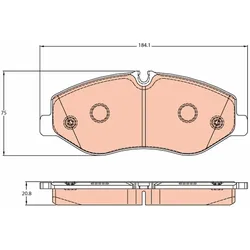 TRW GDB2103 Bremsbelagsatz, Scheibenbremse