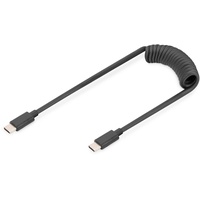 Digitus USB 2.0 - USB - C auf USB - C Spiralkabel