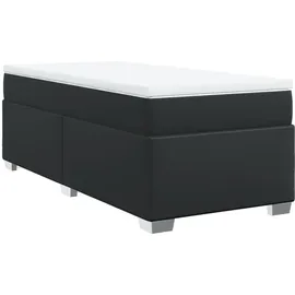 vidaXL Boxspringbett 90 x 200 cm Schwarz