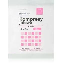 Apteo Sterile Kompressen 9 cm x 9 cm Wundgaze für die Behandlung von kleinen oberflächlichen Hautverletzungen 3 St.