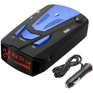 Baceyong Radarwarner, Auto 16 Band V7 360 Grad GPS Geschwindigkeit sicher Anti Radar Laser Detektor Voice Alert