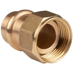 Kupfer Pressfitting Übergangsverschraubung aus Rotguss 15 mm - 3/4