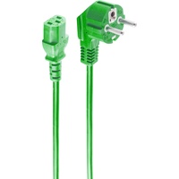 ShiverPeaks BASIC-S Schutzkontakt Stromkabel, 5,0 m, grün (5 m),