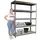 Proregal Schwerlastregal Metall 200x240x75 cm Grau