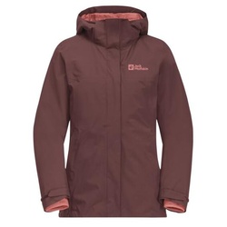 Jack Wolfskin Damen Luntal 3in1 JKT - XS - dark maroon