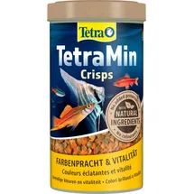 Tetra TetraMin Crisps - Fischfutter für alle Zierfische, nährstoffreiche Mischung für gesunde Fische und klares Wasser, 500 ml Dose