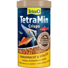 Tetra TetraMin Crisps - Fischfutter für alle Zierfische, nährstoffreiche Mischung für gesunde Fische und klares Wasser, 500 ml Dose