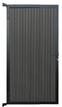 Elephant Dark Line Stripes Anthrazit Gartentor 90x180cm WPC inkl. Beschlag Rahmen Anthrazit