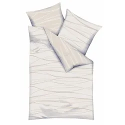 kaeppel Bettwäsche Motion 135 x 200 cm Satin Beige Creme