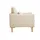 miliboo Sessel KATE Textil 77,5 x 76,5 x 77 cm Beige