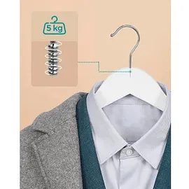 Songmics Kleiderbügel weiß, 20 St.