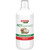 Megamax MCT Speiseöl Mittelkettige Triglyzeride 1000 ml aus Kokosöl | Energielieferant für Sportler, Diätetisches Lebensmittel Geschmacksneutral im Rahmen einer ketogenen Diät geeignet