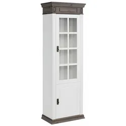 Vitrine HOME AFFAIRE "Vinales", weiß (weiß, wengefarben), Schränke, Höhe 196 cm