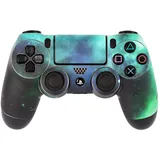 software pyramide PS4 Controller Skin  galaxy green