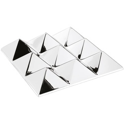 Verpan - Mirror Sculptures, 9 Pyramids, silber / verspiegelt
