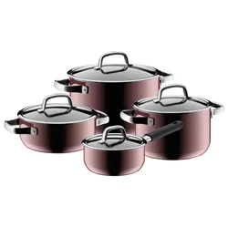Fusiontec Mineral Topf-Set, 4-teilig, Rose Quartz