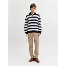 JACK & JONES "JPSTCLARK FINN PANTS SN", Herren, Gr. 36, Länge 34, lemon pepper, Web, Obermaterial: 97% Baumwolle, 3% Elasthan, unifarben, regular fit lang, Hosen 5-Pocket-Hose