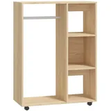 vidaXL Kleiderschrank Sonoma-Eiche 80x40x110 cm Holzwerkstoff