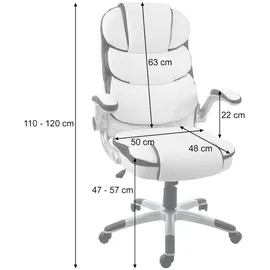 Mendler HWC-F80 Kunstleder Schwarz
