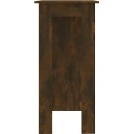 vidaXL Bartisch mit Regal 102 x 50 x 103,5 cm Braun