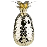 APS PINEAPPLE, 9 cm, Höhe 19 cm, 0,5 Liter, Edelstahl, Gold-Look