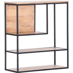 Wandregal GUTMANN FACTORY "Porto", schwarz, B:70cm H:80cm T:30cm, Regale