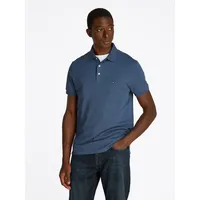 Tommy Hilfiger SLIM Fit Poloshirt mit Logo-Stitching, Jeansblau, XXL