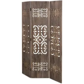 Homestyle4u Paravent 3 teilig Holz 120x170x2 cm, Wohnzimmer, Raumteiler & Paravents, Paravents