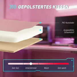 Vinsetto Gaming-Stuhl Rosa PC
