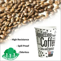 200 Stück 4oz/100ml Kaffeebecher to go Pappe Einweg | Pappbecher Cups Coffee to Go Becher | Kaffee to+go Papierbecher Hartpapier