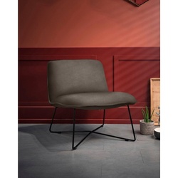 furninova Loungesessel Fly, gemütlicher Loungesessel im skandinavischen Design braun