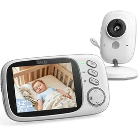 GHB Babyphone mit Kamera 3,2" LCD